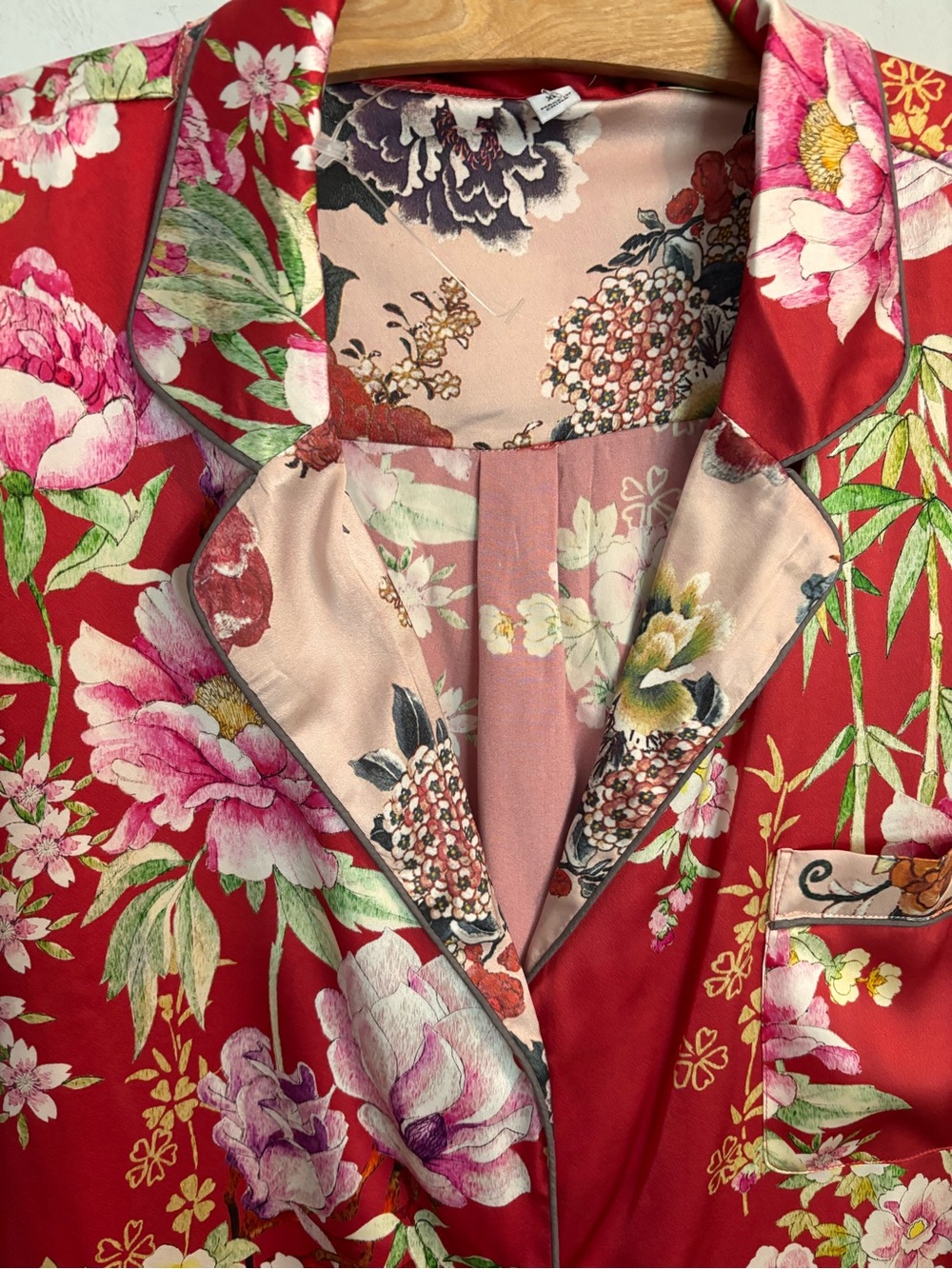 Johnny Was NWT Nailah Silk blend Pajama 3pc Set - Picture 9 of 16